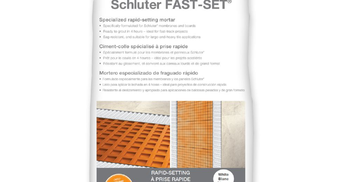 Schluter® FASTSET Specialized rapidsetting thinset mortar