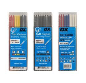 OX® Tuff Carbon Mine de remplacement pour crayon de marquage